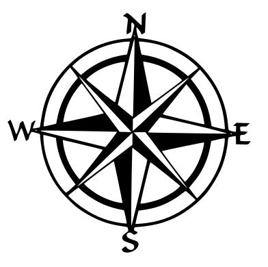 Compass Metal Wall art
