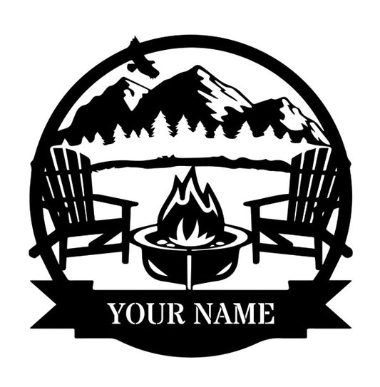 personalized campfire sign